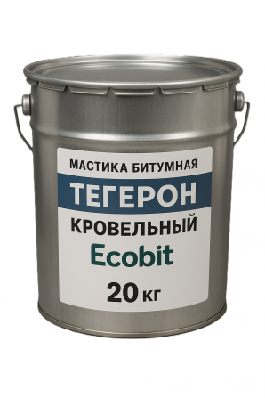 Тегерон Кровельный Ecobit - кровельная битумная мастика 20 кг - изображение 1