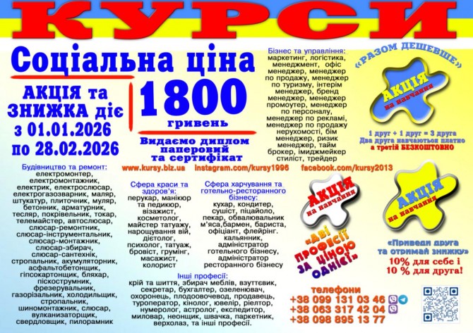 Диплом і сертифікат соціальна ціна 1800 грн. - изображение 1